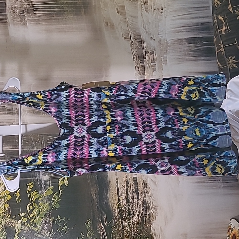 New with tags! Hype Juniors XL tie-dyed lightweight stretchy colorful boho dress